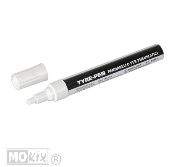 Witte bandenstift Pilot 7 ml voor het wit kleuren van bandletters