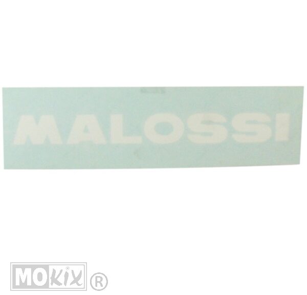 Malossi transfersticker wit 24cm met MALOSSI-logo voor scooter