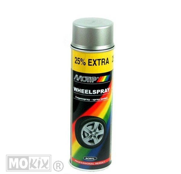Motip Steel Wheel velgenlak grijs in 500ml spuitbus