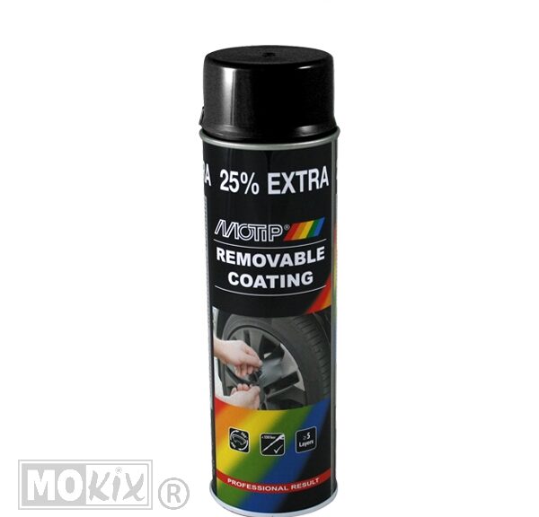 M4302 SPB MOTIP SPRAYPLAST GLANS ZWART 500ml
