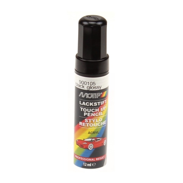 Lakstift Glans Zwart 12ml Motip