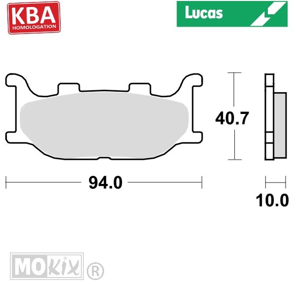 Remblokset Lucas STD Italjet/Yamaha KBA