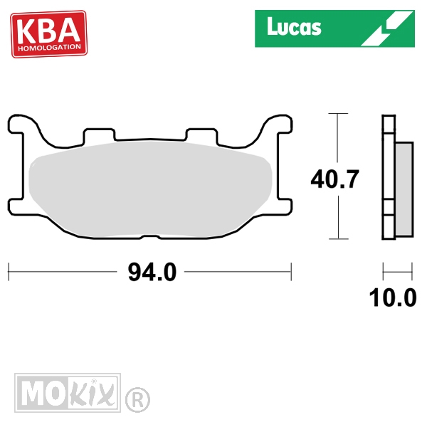 Remblokset Lucas STD Italjet/Yamaha KBA