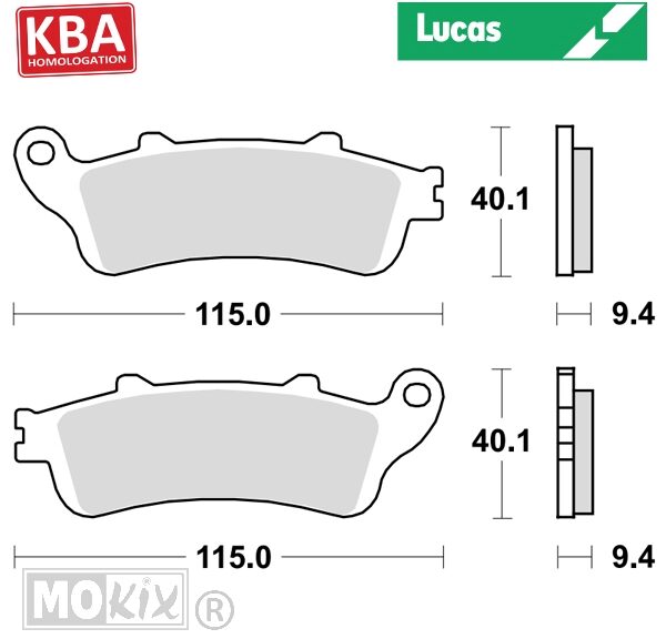 Remblokset Lucas STD Aprilia/KTM/Honda KBA