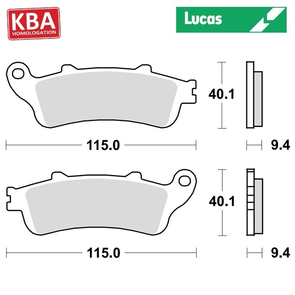 Remblokset Lucas STD Aprilia/KTM/Honda KBA