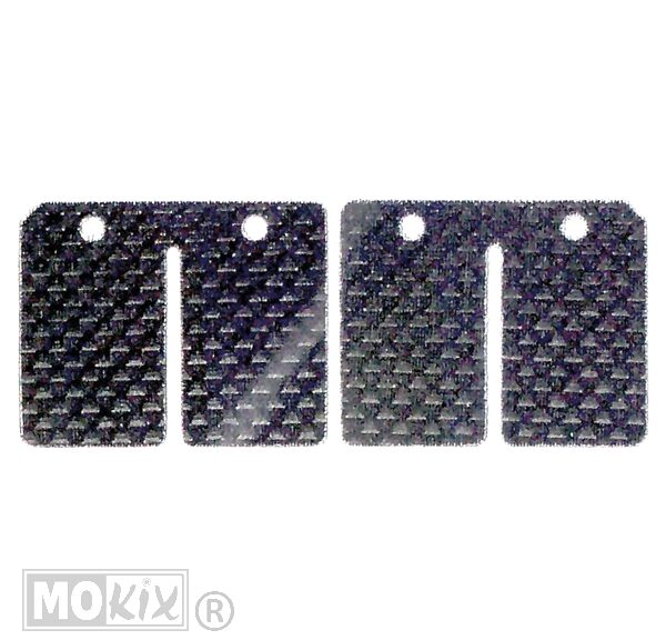 Carbon membraanplaatjes set 2 stuks voor Aprilia RS50