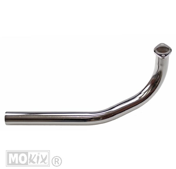 Chromen Jamarcol uitlaatbocht 28mm voor Tomos A3 en A35 brommer