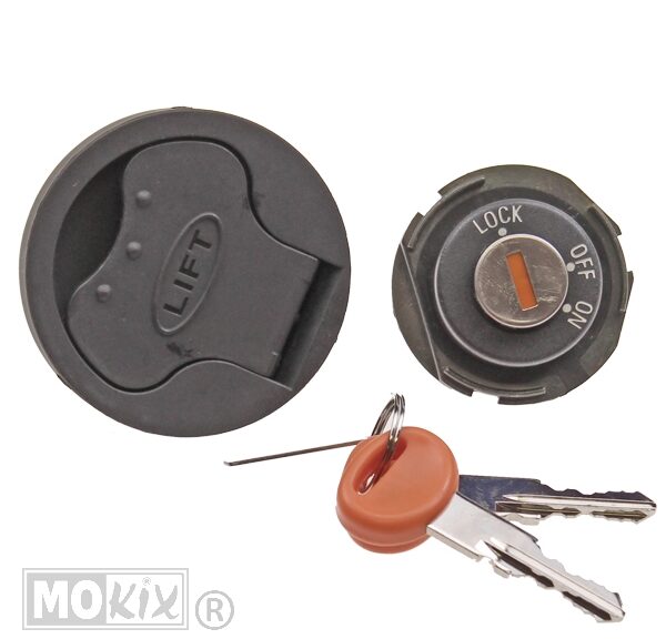 Contactslot set met tankdop en sleutels voor Piaggio NRG Power en Gilera Runner
