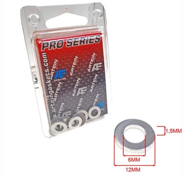 Aluminium Ring Artein PRO-Series  6x12x1.5 (10)