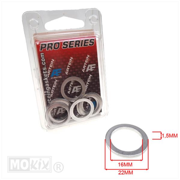 Aluminium Ring Artein PRO-Series 16x22x1.5 (10)