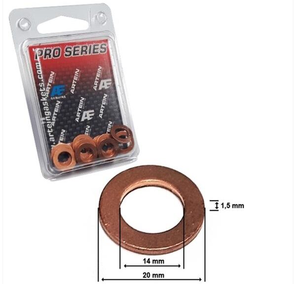 Koper Ring Artein PRO-Series 14x20x1.5 (10)