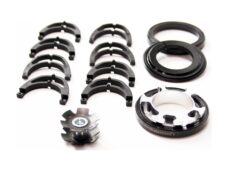 Cortina 2x housing open clip 4/5mm nylon zwart