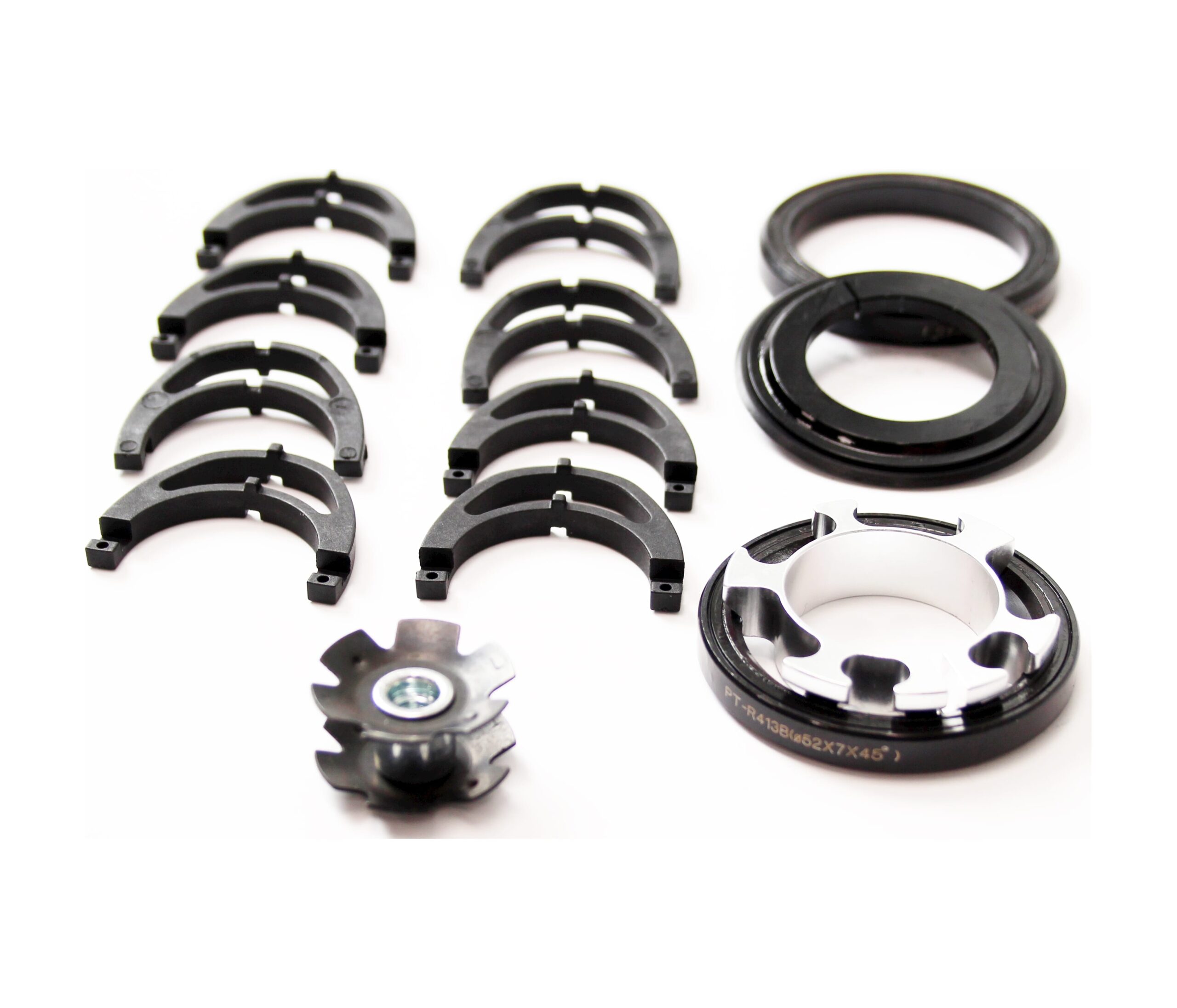 Cortina 2x housing open clip 4/5mm nylon zwart