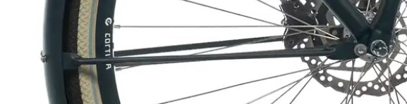Cortina spatbordstang voor 28 E-U4 jet black matt