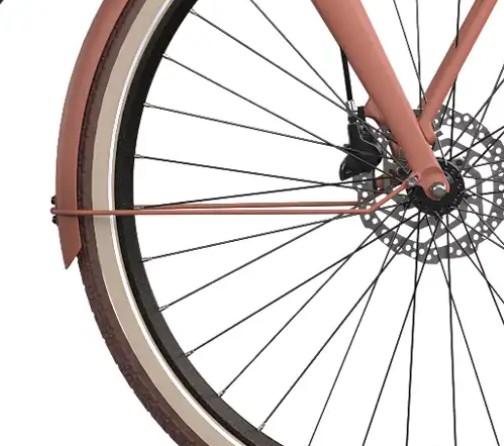 Cortina spatbordstang voor 28 E-U4 Next Baked Clay matt