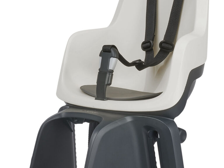 Kinderzitje achter Bobike GO Maxi AVS+ - dragermontage - vanilla cupcake