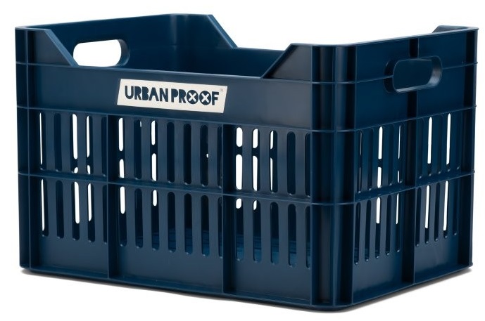 Gerecyclede Fietskrat Urban Proof Click 30 Liter - Donkerblauw