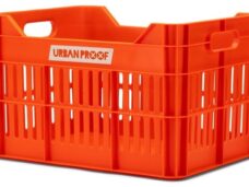 Gerecyclede Fietskrat Urban Proof Click 30 Liter - Oranje