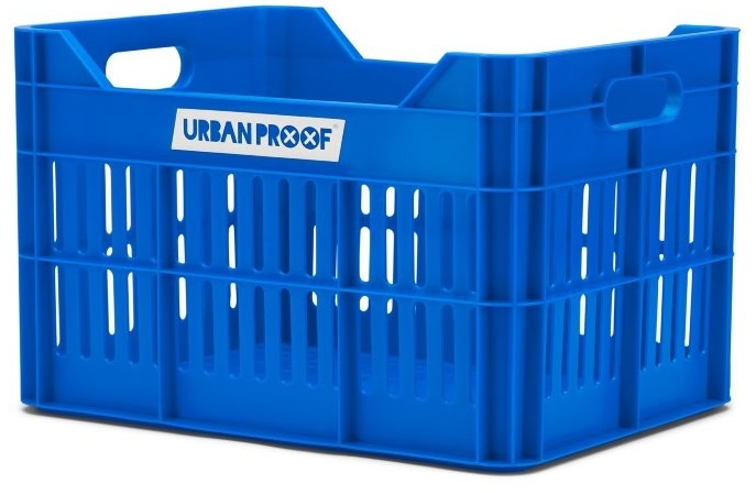 Gerecyclede fietskrat Urban Proof Click 30 liter - koningsblauw