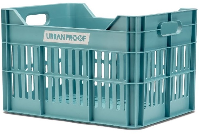 Gerecyclede fietskrat Urban Proof Click 30 liter - lucht blauw