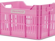Gerecyclede Fietskrat Urban Proof Click 30 Liter - Felroze