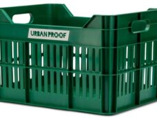 Gerecyclede Fietskrat Urban Proof Click 30 Liter - Retro Groen