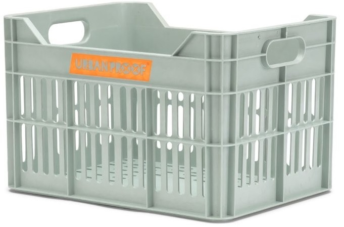 Gerecyclede Fietskrat Urban Proof Junior 15 Liter - Mistig Mintgroen