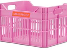 Gerecyclede Fietskrat Urban Proof Junior 15 Liter - Felroze