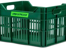 Gerecyclede Fietskrat Urban Proof Junior 15 Liter - Retro Groen