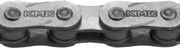 Ketting single speed KMC Z1eHX Narrow EPT 128 schakels - donker zilver