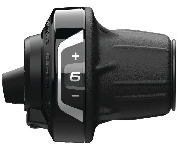 Draaiversteller (rechts) 6-speed Shimano Tourney SL-RV400 - zwart/zilver