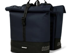 Gerecyclede Dubbele fietstas Urban Proof Rolltop 38 liter 30 x 15 x 42 cm - blauw