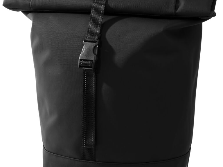 Gerecyclede enkele fietstas Urban Proof Rolltop 20 liter 30 x 15 x 42cm - zwart