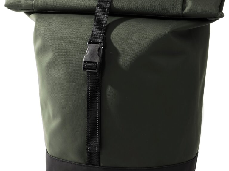 Gerecyclede enkele fietstas Urban Proof Rolltop 20 liter 30 x 15 x 42cm - groen
