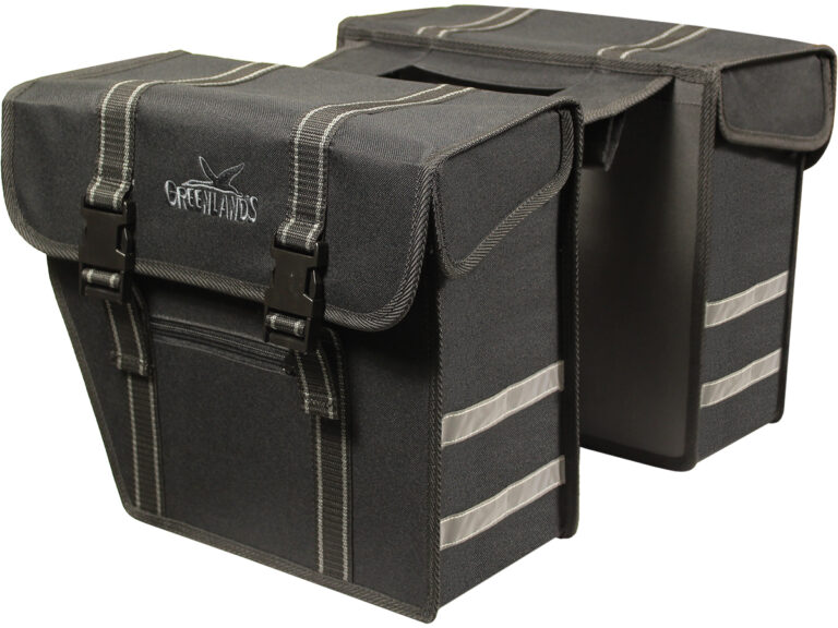 Dubbele fietstas Greenlands City 25 liter zwart
