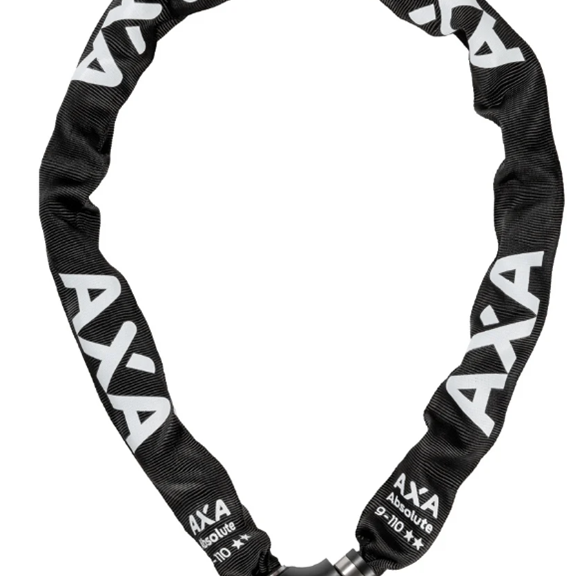 Kettingslot Axa Absolute ART2 - 9-110 met polyester hoes - zwart