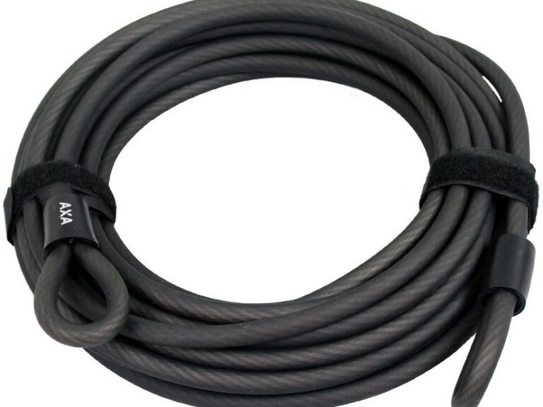 Slotkabel Axa Double Loop 1000/10 - zwart
