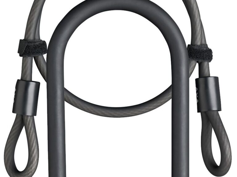 Beugelslot Axa Newton Mini + kabel 100/8 - zwart