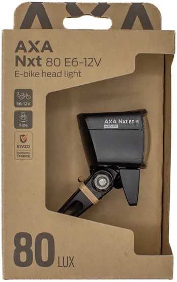 Koplamp Axa NXT E-bike 80 Lux 6-12V - zwart - Afbeelding 5