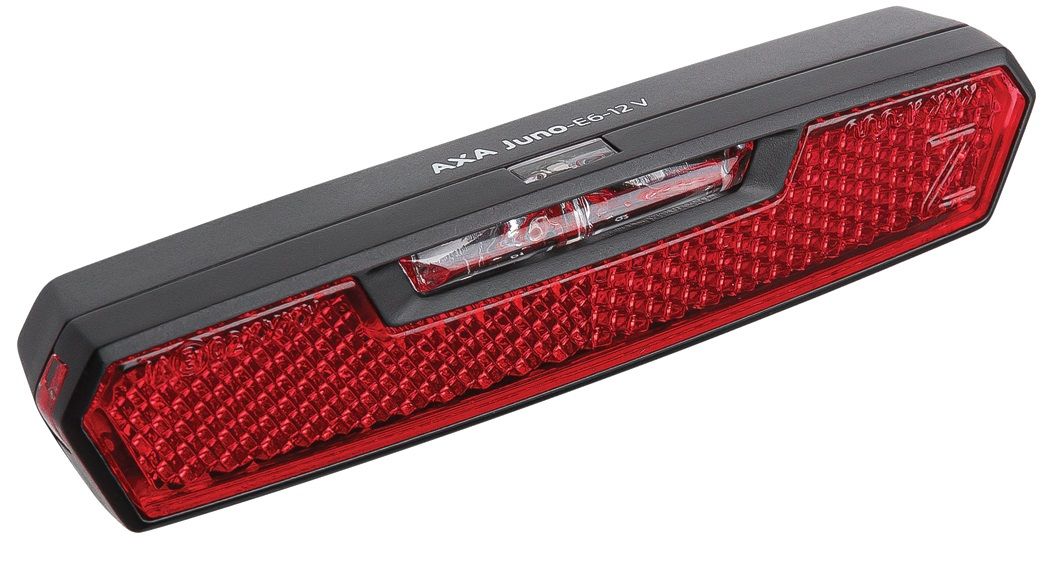 Achterlicht Axa Juno E6-12V met remlicht 50 mm- rood