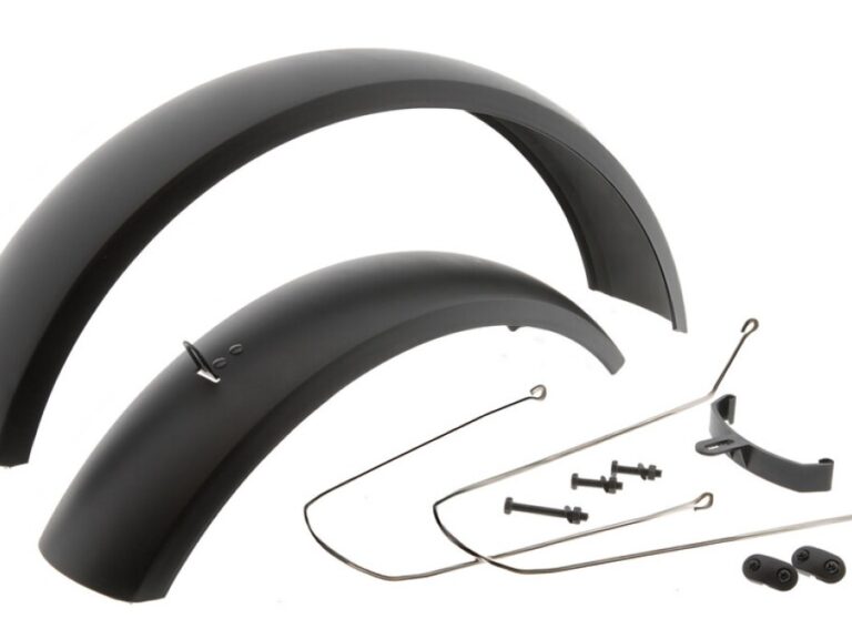 Spatbord set Mirage 20 Fatbike incl. bevestiging - zwart
