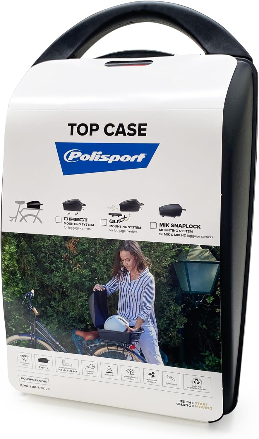 Polisport Topkoffer - Voor fietsen met MIK of MIK-HD bevestigingssysteem -11L - Zwart - Afbeelding 7