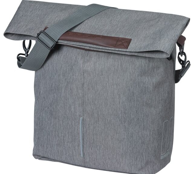 Fietsshopper Basil City MIK Hooks  14-16L 13 x 29 x 31 cm - grijs