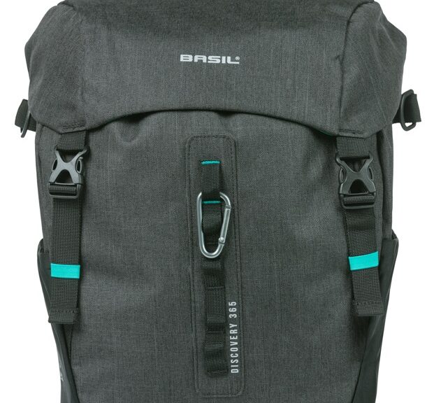 Enkele tas Basil Discovery 365D L MIK 20L 15 x 23 x 35 cm - zwart