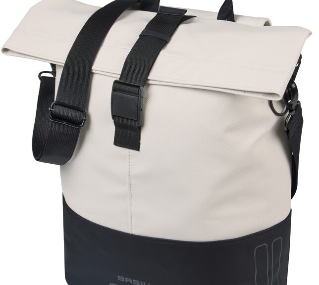 Cove shopper Basil MIK 14-16L 14 x 29 x 36 cm - zwart/wit