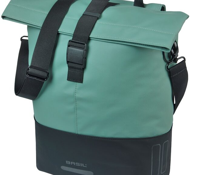 Cove shopper Basil MIK 14-16L 14 x 29 x 36 cm - groen/zwart