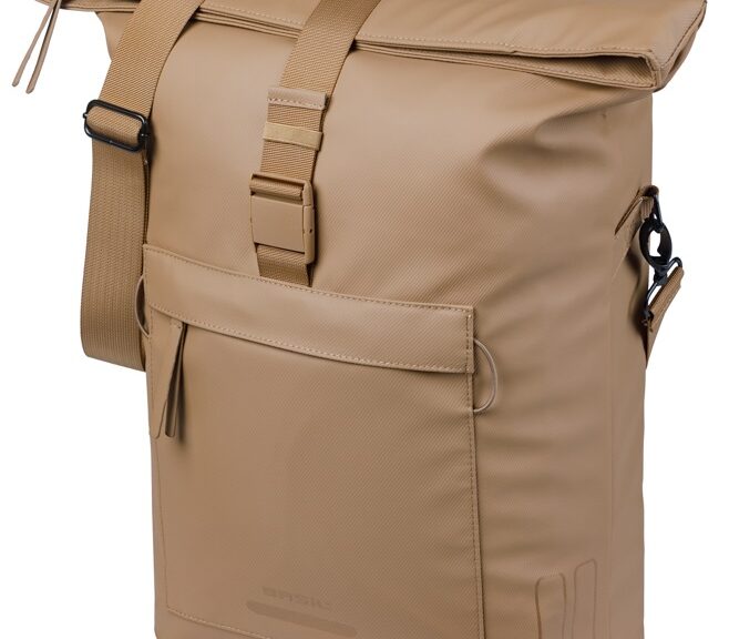 Fietsschoudertas Basil Brooklyn MIK 17L 14 x 32 x 40 cm - zand