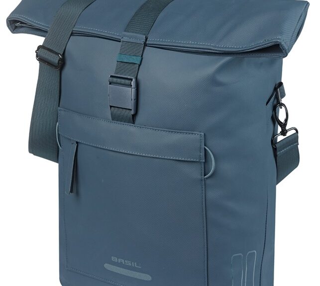 Fietsschoudertas Basil Brooklyn MIK 17L 14 x 32 x 40 cm - blauw