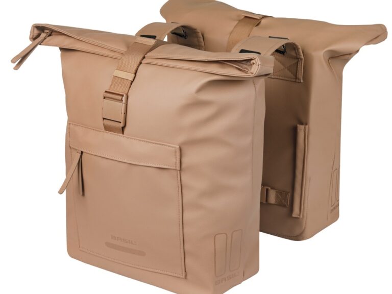 Dubbele fietstas Basil Brooklyn 41L 14 x 30 x 37 cm - zand