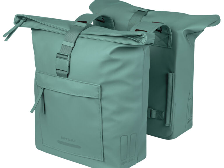Dubbele fietstas Basil Brooklyn 41L 14 x 30 x 37 cm - groen
